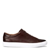 Polo Ralph Lauren Jermain Leather Sneaker In Polo Brown