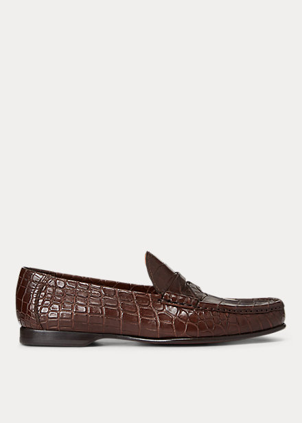 ralph lauren crocodile loafers