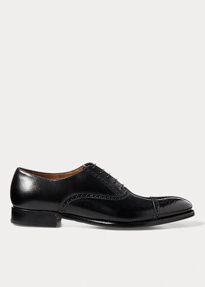Polo Ralph Lauren Denver Cap-toe Shoe In Black