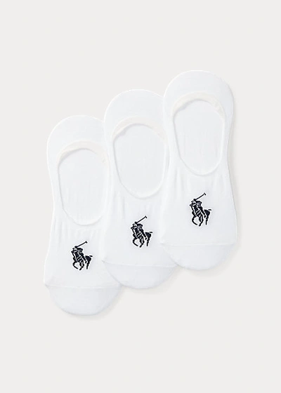Polo Ralph Lauren No-show Liner Sock 3-pack In White