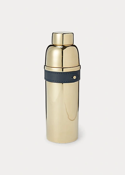 Polo Ralph Lauren Wyatt Cocktail Shaker In Navy / Gold