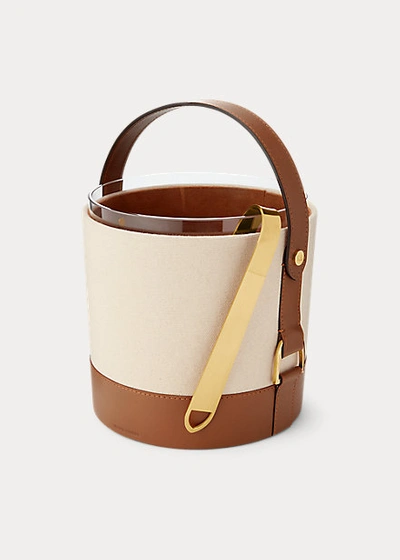 Polo Ralph Lauren Garrett Ice Bucket In Silver Multi