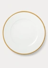 Polo Ralph Lauren Wilshire Dinner Plate In Gold/white