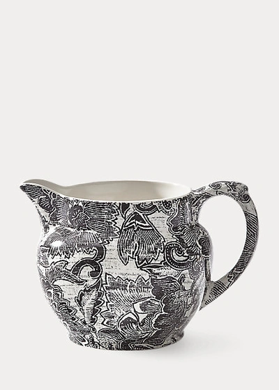 Ralph Lauren Faded Peony Dutch Creamer In Black