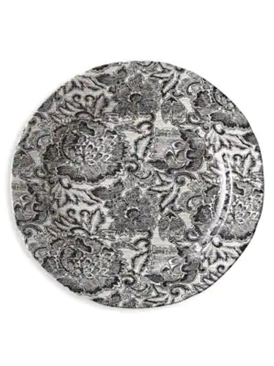 Polo Ralph Lauren Faded Peony Dinner Plate In Black