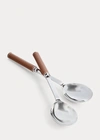 Polo Ralph Lauren Set Of Two Wyatt Salad Servers Set In Silver