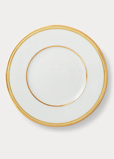 Polo Ralph Lauren Wilshire Bread & Butter Plate In Gold/white