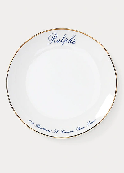 Ralph Lauren Ralph's Canapé Plate Set In Navy And Gold
