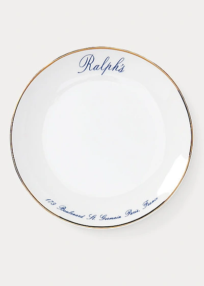 Polo Ralph Lauren Ralph's Canapé Plate Set In Navy And Gold