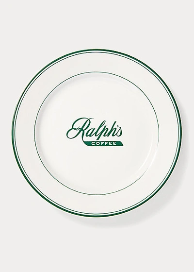 Ralph Lauren Ralph's Coffee Dessert Plate In White/green