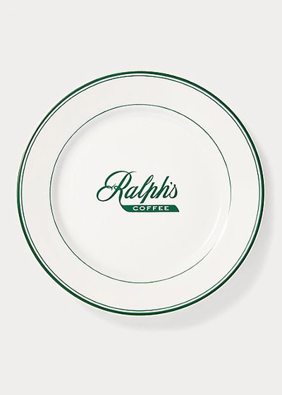Polo Ralph Lauren Ralph's Coffee Dessert Plate In White/green