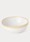 Ralph Lauren Wilshire Cereal Bowl In Gold/white