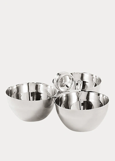 Ralph Lauren Triple Montgomery Nut Bowl In Silver