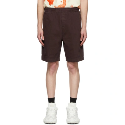 Acne Studios Elasticated-waist Cotton-twill Shorts In Cotton-canvas Shorts