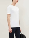 Hugo Boss Logo Patch Cotton-jersey T-shirt In White