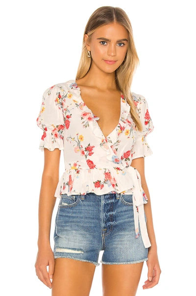 Privacy Please Mari Top In Ivory Harper Floral