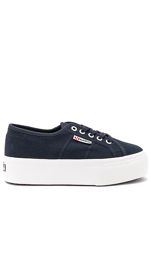 navy flatform trainers
