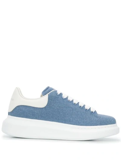 Alexander Mcqueen Oversized Low-top Sneakers In Blue