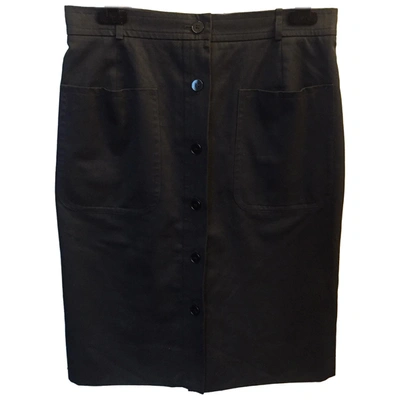 Pre-owned Saint Laurent Mid-length Skirt In Black