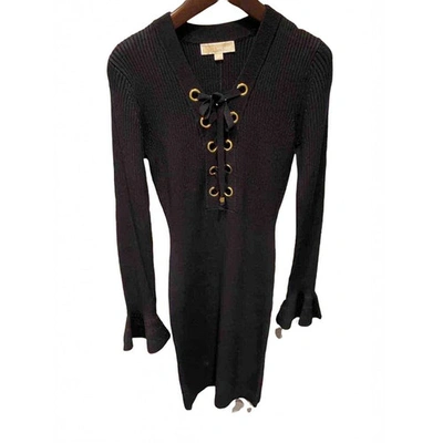 Pre-owned Michael Kors Black Wool Dress