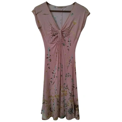 Pre-owned Roberto Cavalli Mid-length Dress In Pink