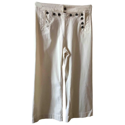 Pre-owned A.l.c Large Pants In Ecru