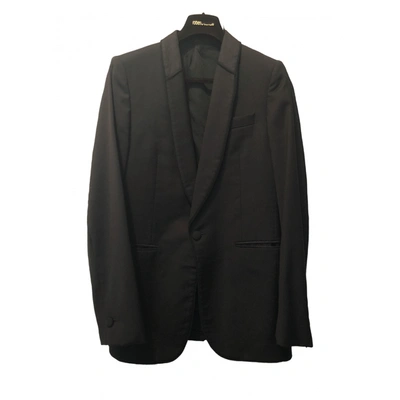 Pre-owned Just Cavalli Wool Suit In Black