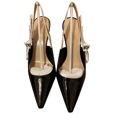 Pre-owned Dior Black Patent Leather Heels