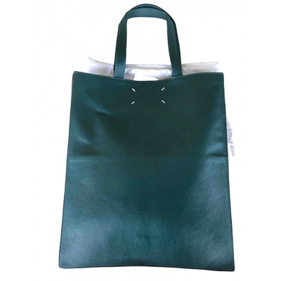Pre-owned Maison Margiela Leather Handbag In Green