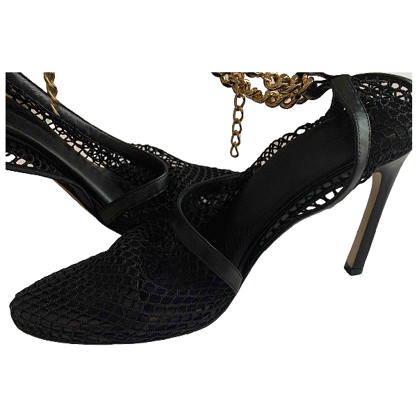 bottega veneta leather stretch toe heels