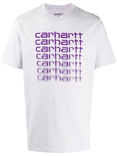 Carhartt Logo Print T-shirt In Grey