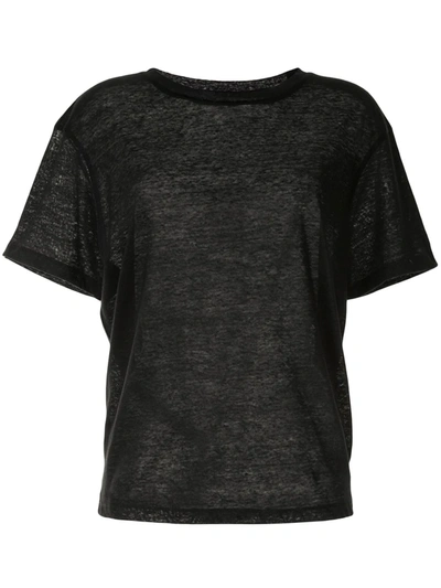 Anine Bing Harper Cotton T-shirt In Black