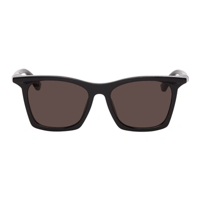 Balenciaga Black Wayfarer-style Sunglasses In 001black
