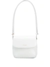 Giorgio Armani Logo Stamp Shoulder Bag In White