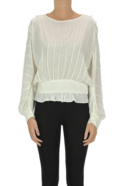 Isabel Marant Étoile Viscose And Cotton Blouse In Ivory