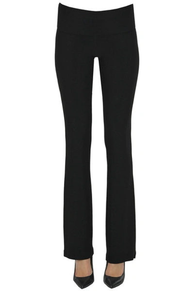 Norma Kamali Jersey Trousers In Black