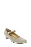 Nina Kids' Zellia Little Girls Mary-jane In Gold Sat/s