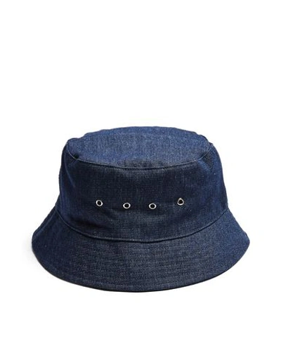 Topshop Hats In Blue