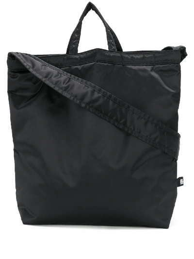 Black Comme Des Garçons Nylon Tote Bag In Black