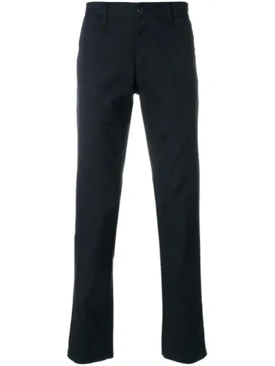 Carhartt Mid-rise Straight-leg Trousers In Blue