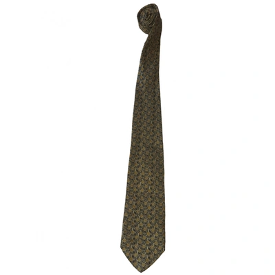 Pre-owned Moschino Silk Tie In Beige
