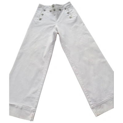 Pre-owned Jean Paul Gaultier White Cotton Jeans