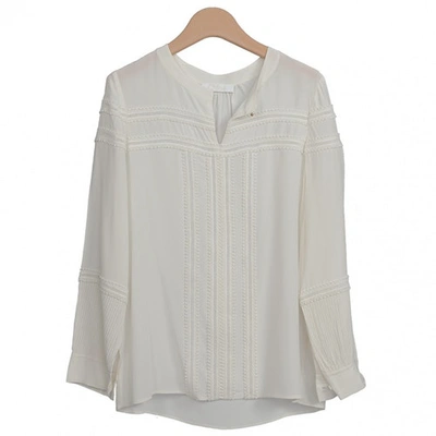Pre-owned Chloé Silk Blouse In White
