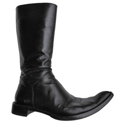 Pre-owned Fratelli Rossetti Black Leather Boots