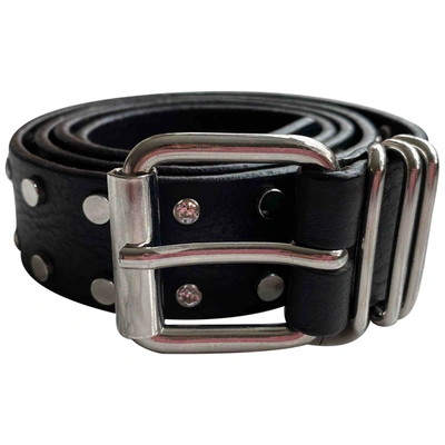 Pre-owned Designers Remix Leather Belt In Black