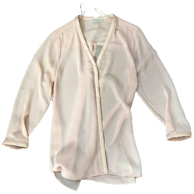 Pre-owned Calvin Klein Leather Blouse In Pink