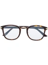 Cartier Havana Round Tortoiseshell-acetate Glasses In Brown