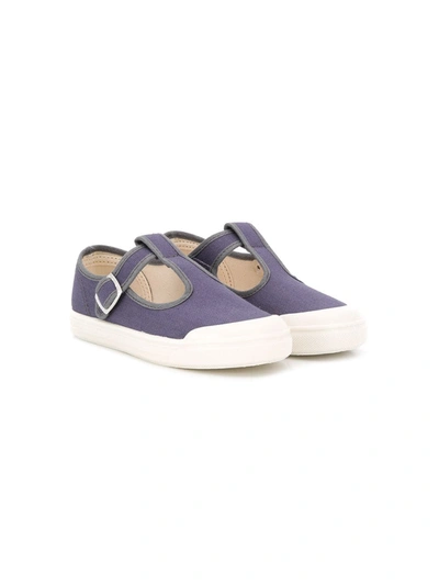 Pèpè Kids' Canvas Strap Sandals In Blue