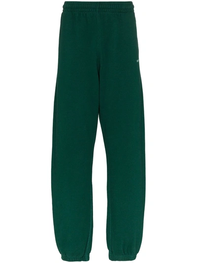 Off-white Caravaggio Arrows Track Pants In Green