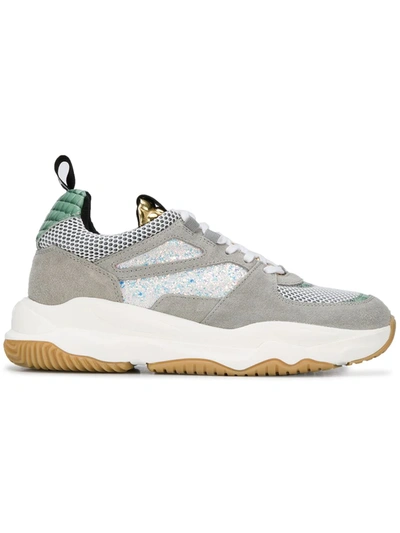 P448 S20luke-w Luke Bubble Gold Trainers In Grey